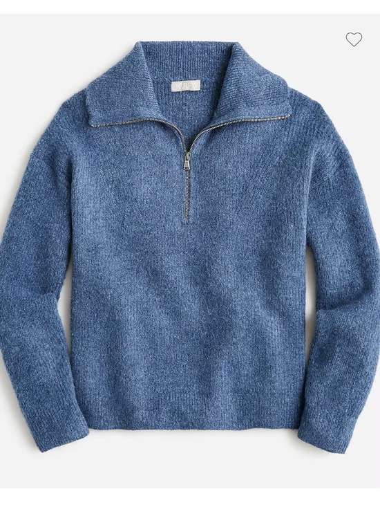 J. Crew Sweaters - J. Crew Women’s Half Zip Stretchy Merino Wool and Alpaca Blend Sweater. EUC. SZM